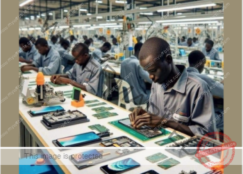 Ces images ne montrent pas une usine de fabrication de smartphones en Zambie