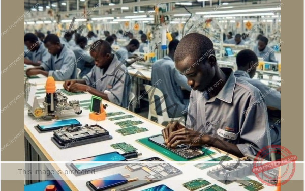 Ces images ne montrent pas une usine de fabrication de smartphones en Zambie