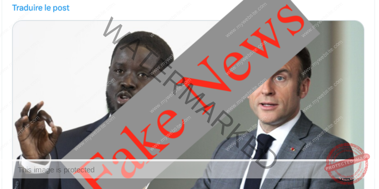Sénégal : faux, Bassirou Diomaye FAYE n’a pas tenu ces propos envers la France